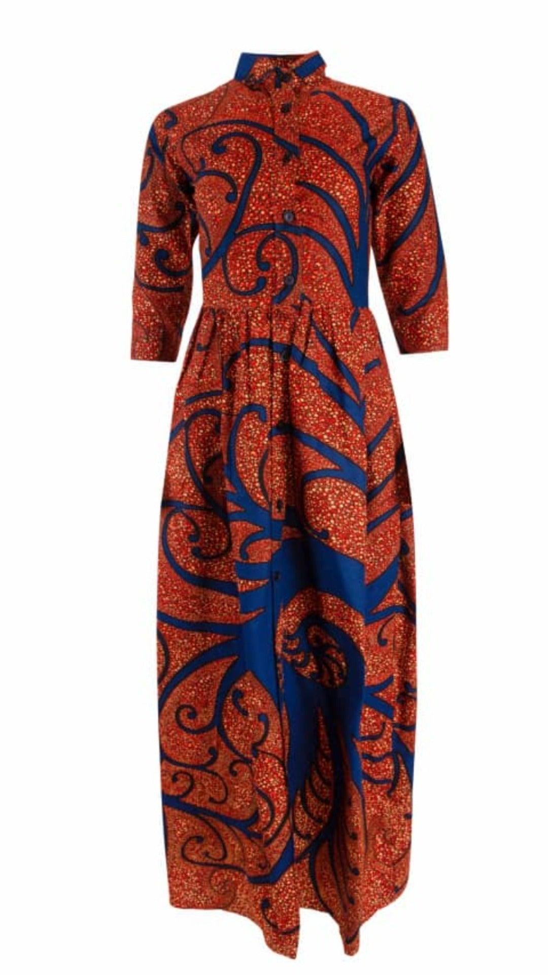 boho paisley long sleeve maxi dress sam edelman Sandswept Paisley Maxi Dress Natural/Brown / L main image 0