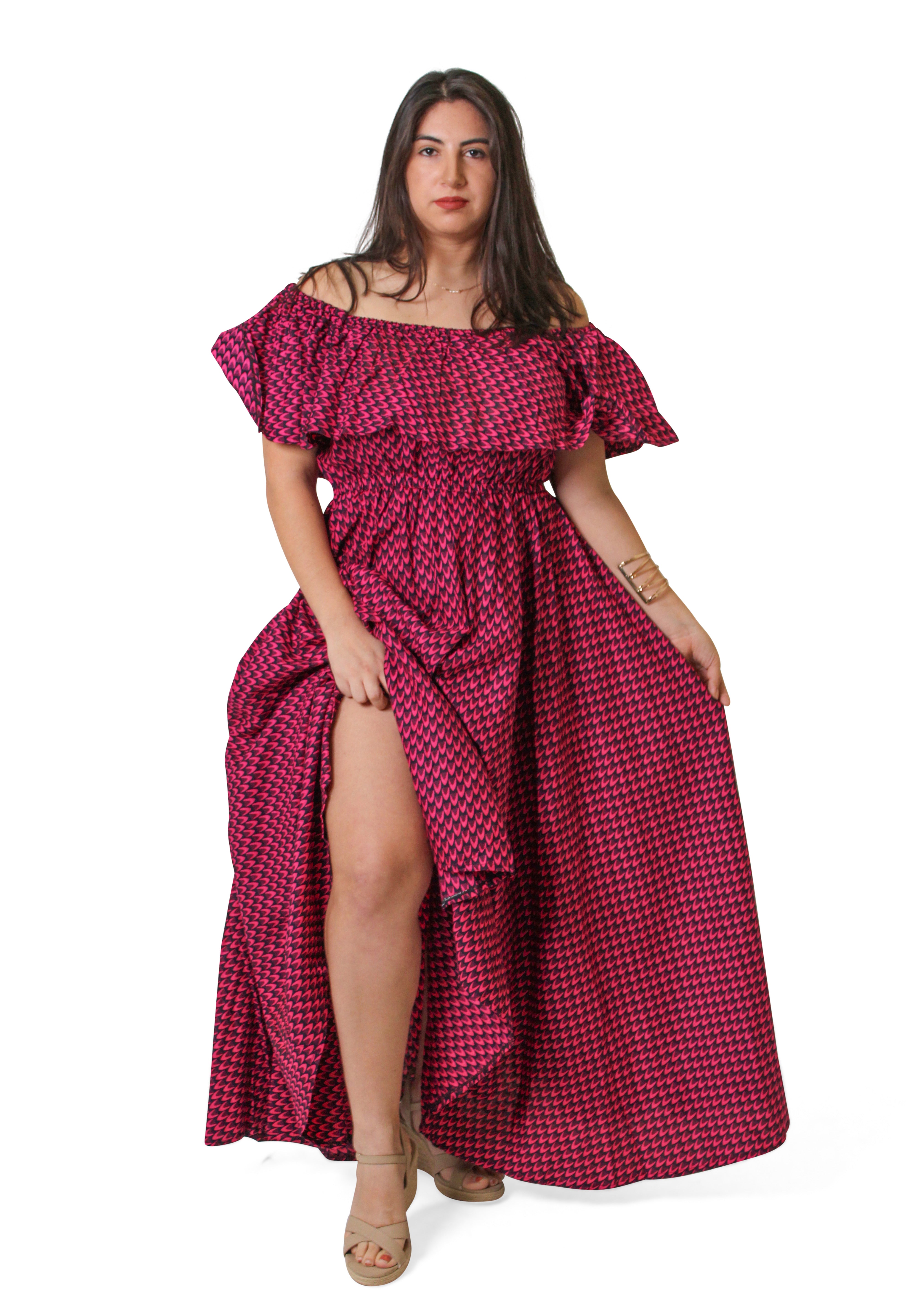 Nchedo Off-Shoulder Maxi Dress