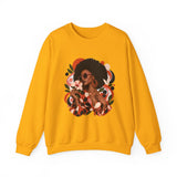 Terracotta Dot Afro Women's Graphic Sweatshirt