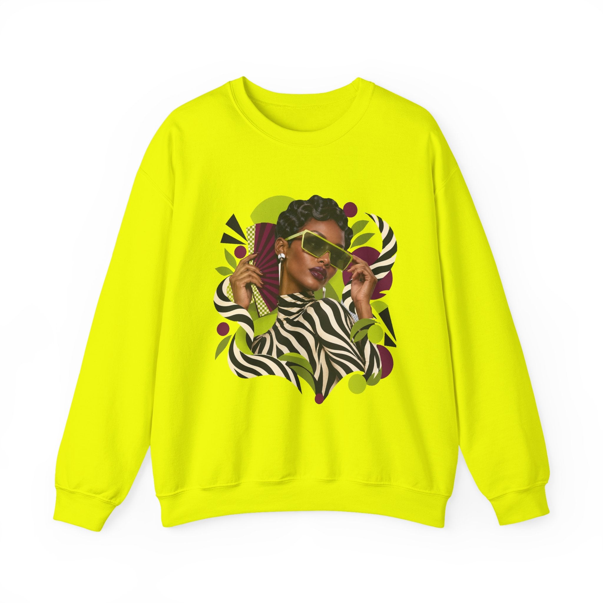 Zebra Waves Women's Graphic Sweatshirt