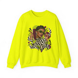 Zebra Waves Women's Graphic Sweatshirt