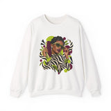 Zebra Waves Women's Graphic Sweatshirt