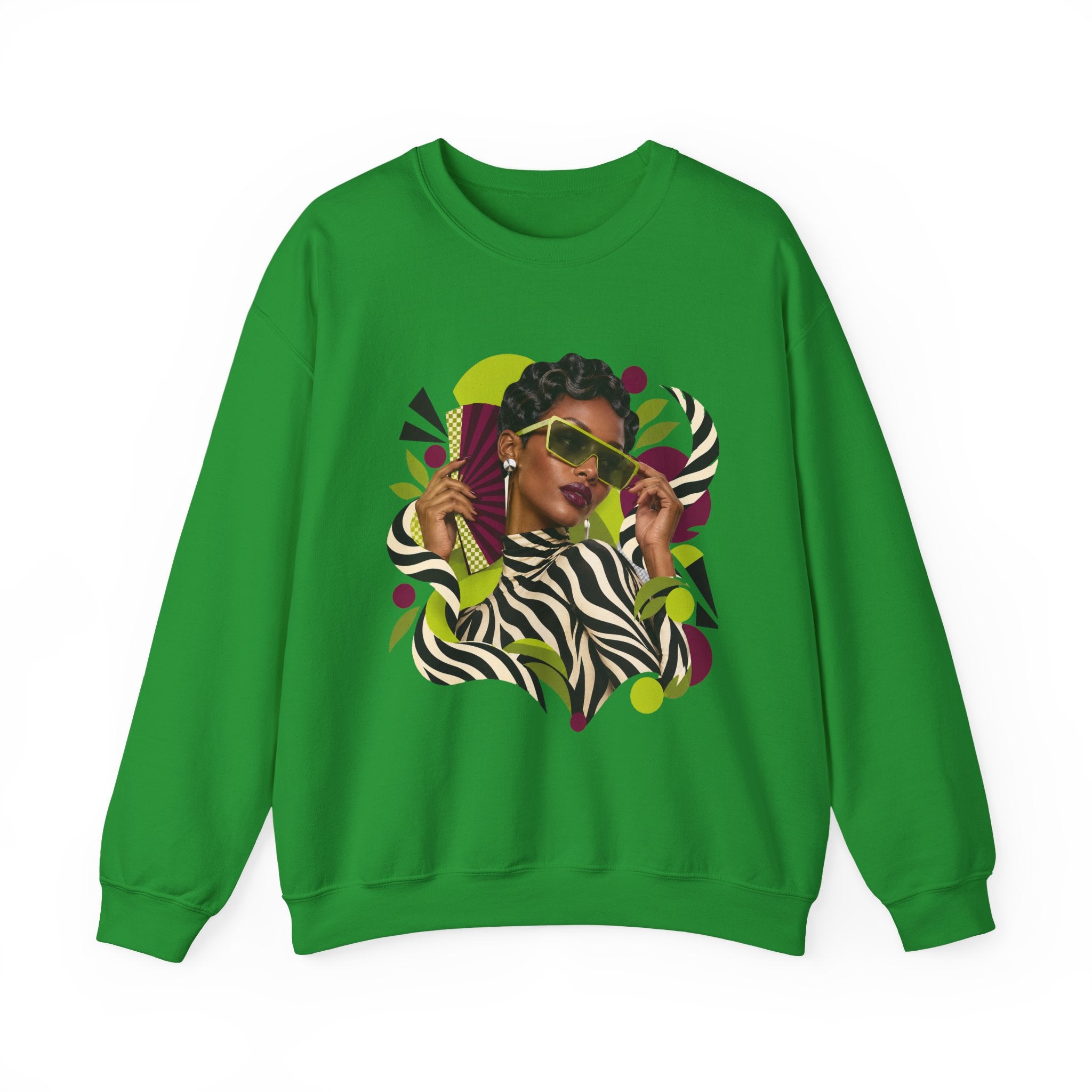Zebra Waves Women's Graphic Sweatshirt
