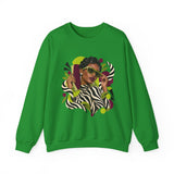 Zebra Waves Women's Graphic Sweatshirt