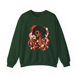 Terracotta Dot Afro Women's Graphic Sweatshirt