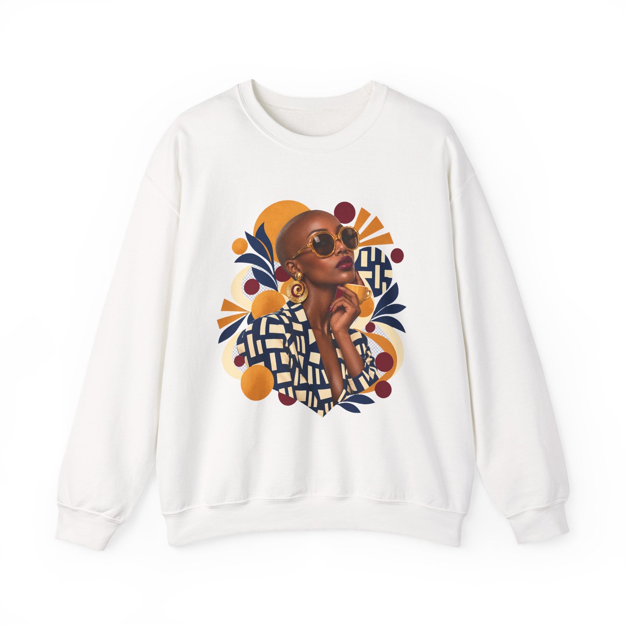 Afro Chic Portrait Crewneck Sweatshirt