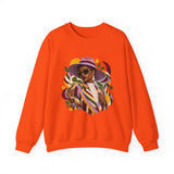 Crewneck Sweatshirt — Retro Chic Black Woman Portrait Graphic