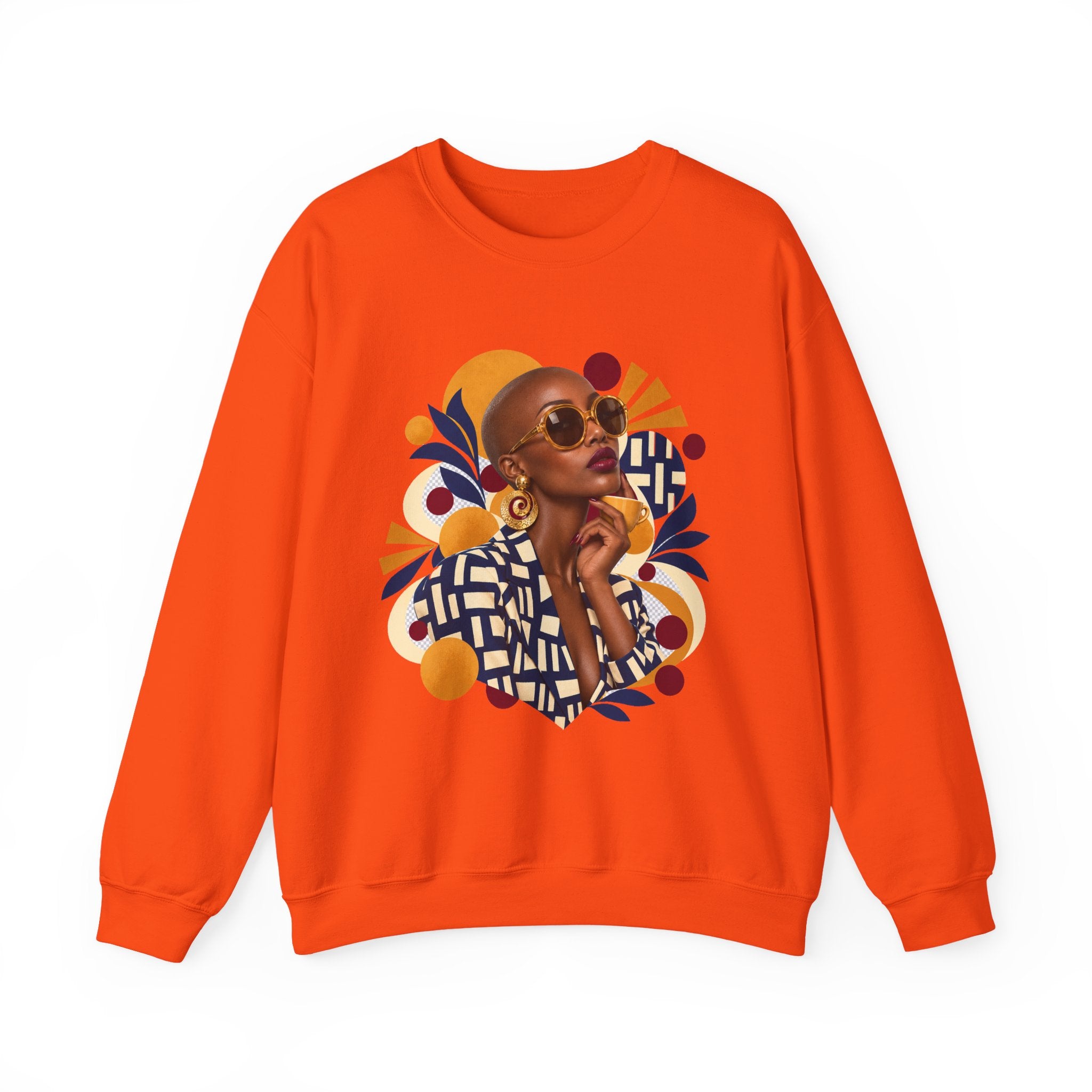 Afro Chic Portrait Crewneck Sweatshirt