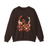 Terracotta Dot Afro Women's Graphic Sweatshirt