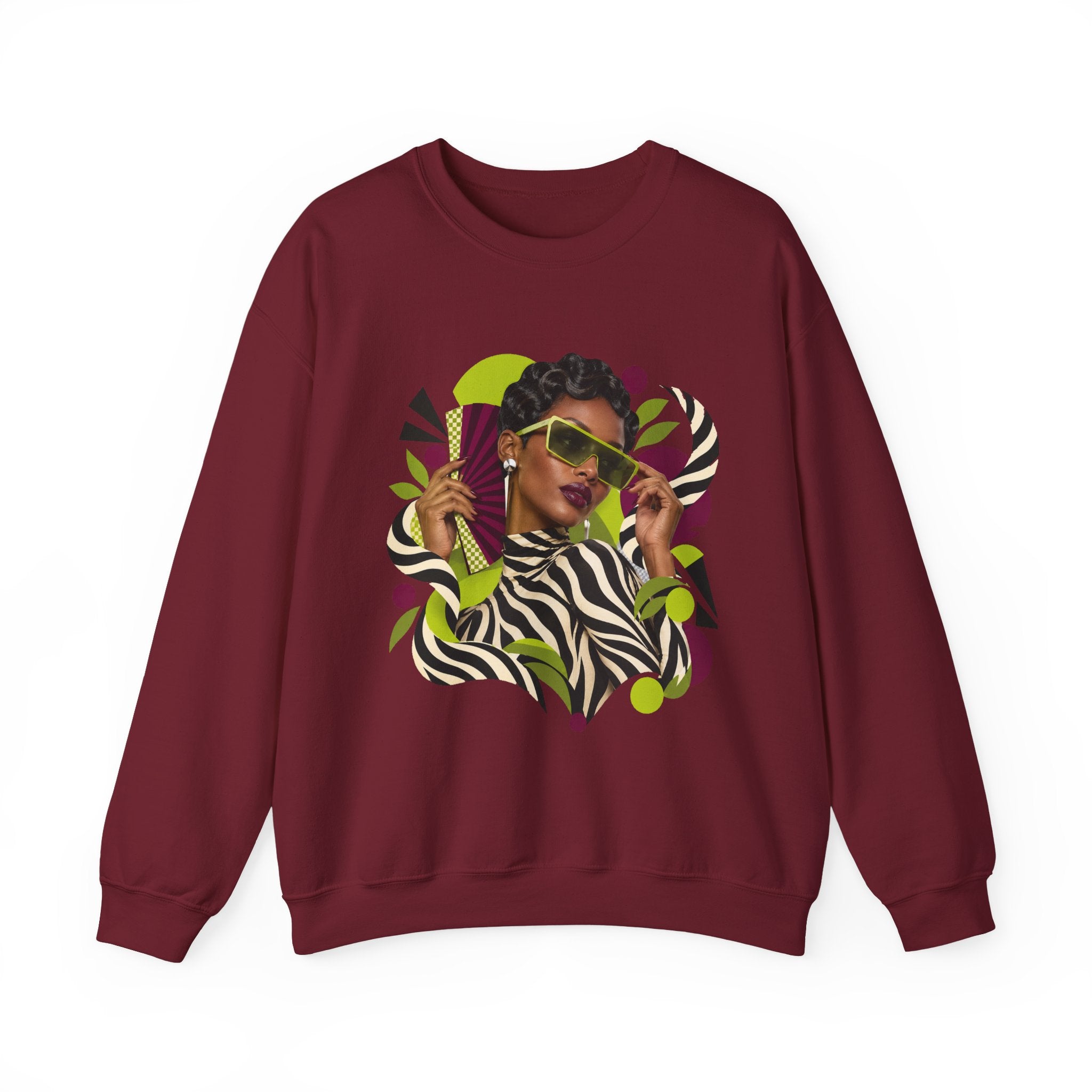 Zebra Waves Women's Graphic Sweatshirt