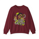 Zebra Waves Women's Graphic Sweatshirt