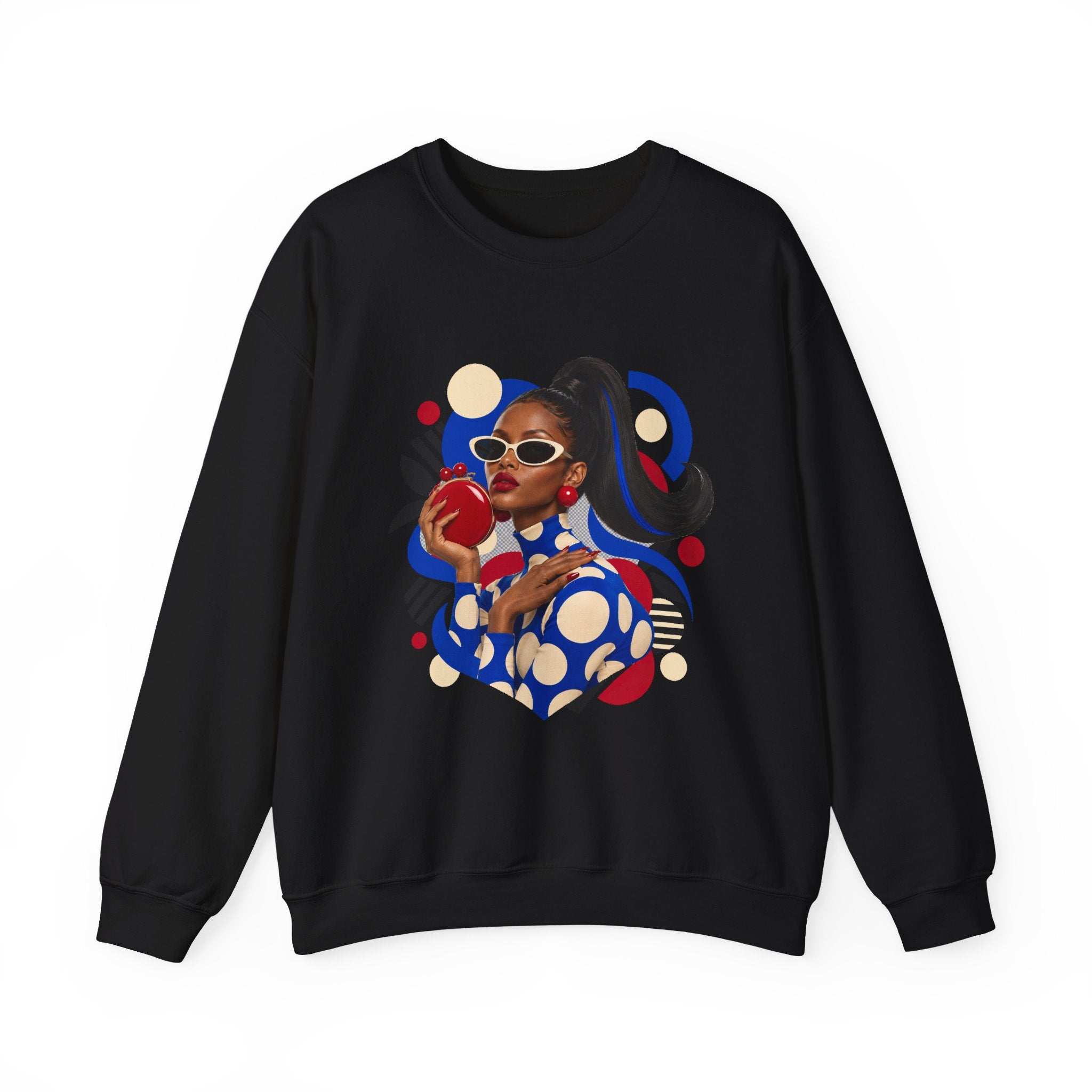 Retro Pop Art Portrait Sweatshirt
