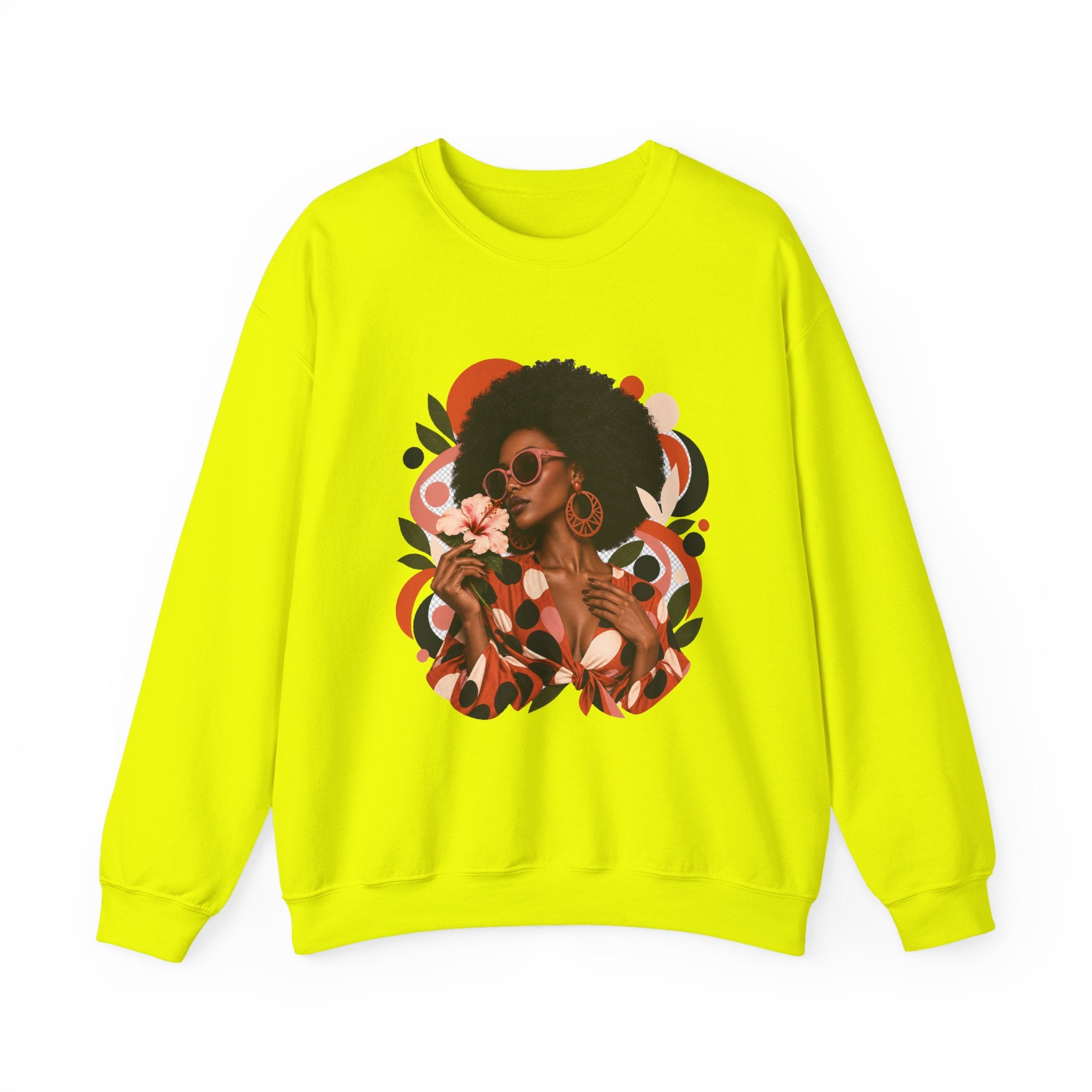 Terracotta Dot Afro Women's Graphic Sweatshirt