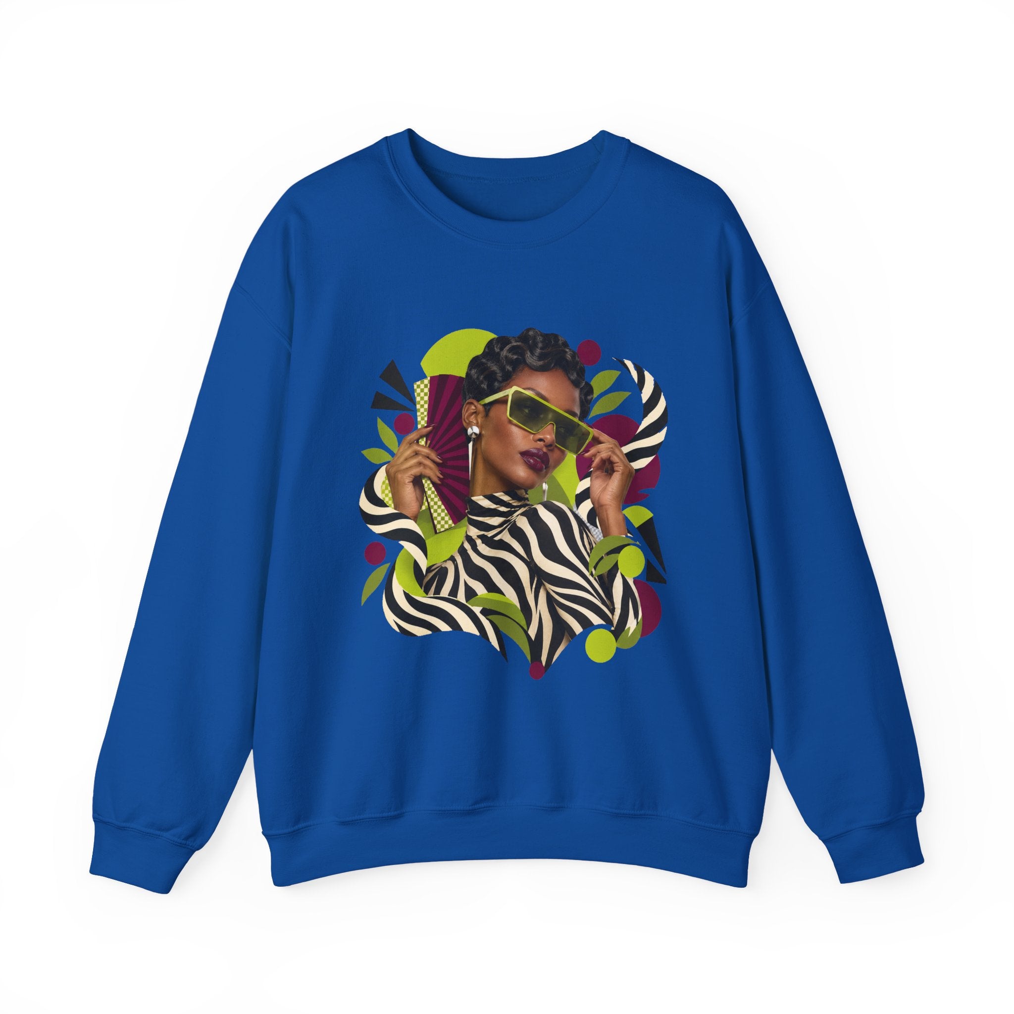Zebra Waves Women's Graphic Sweatshirt