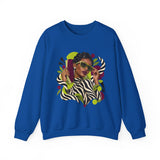 Zebra Waves Women's Graphic Sweatshirt