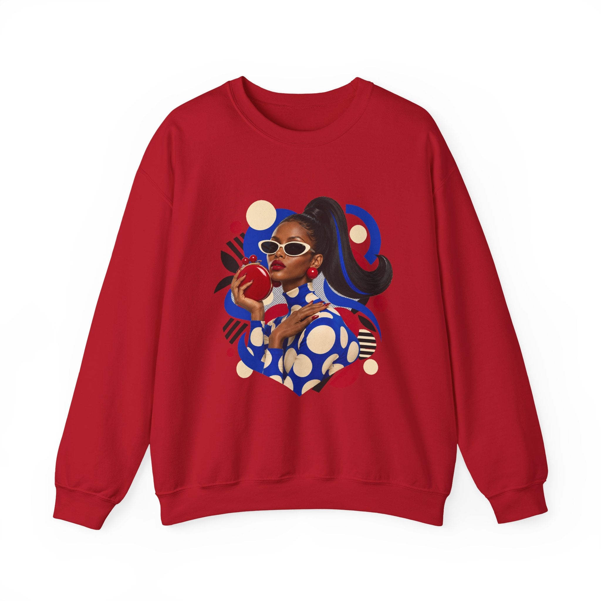 Retro Pop Art Portrait Sweatshirt