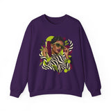 Zebra Waves Women's Graphic Sweatshirt