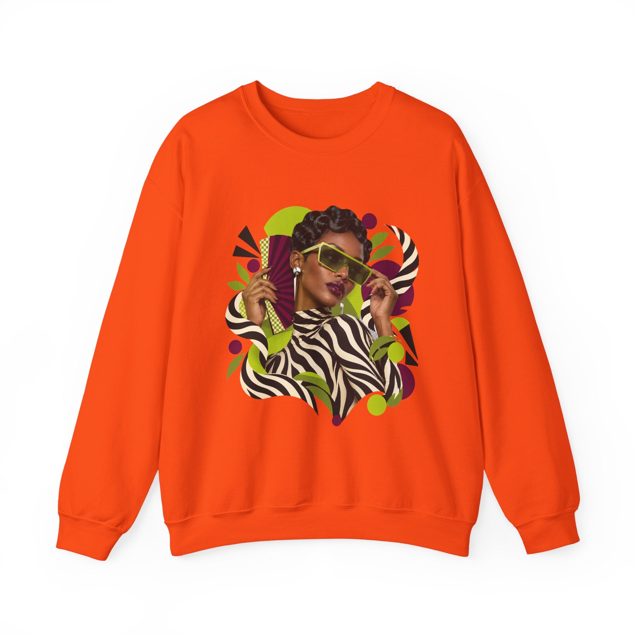 Zebra Waves Women's Graphic Sweatshirt