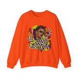 Zebra Waves Women's Graphic Sweatshirt