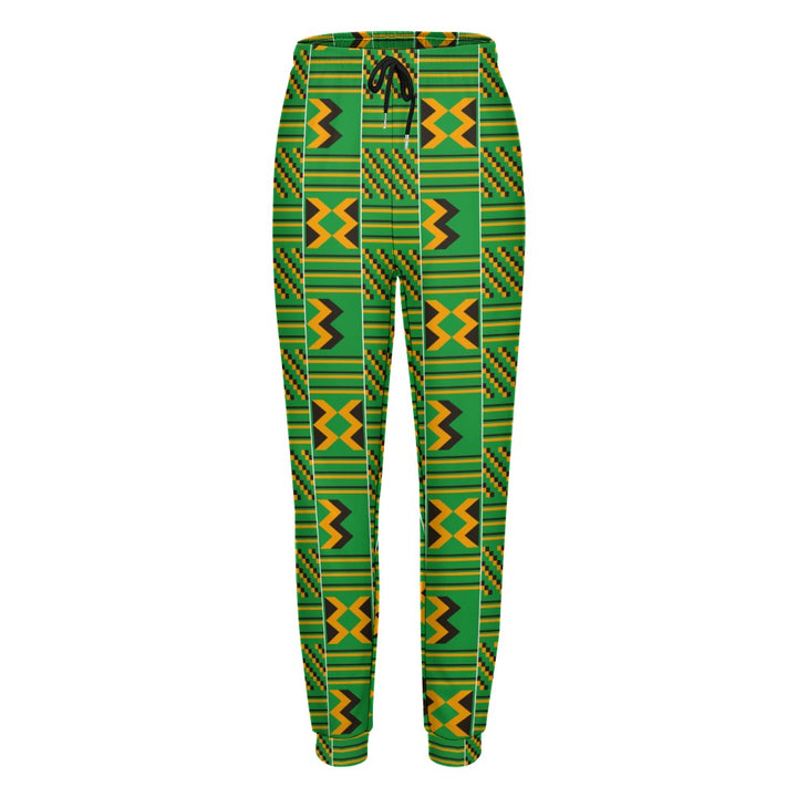 Green African Print Sweatpants