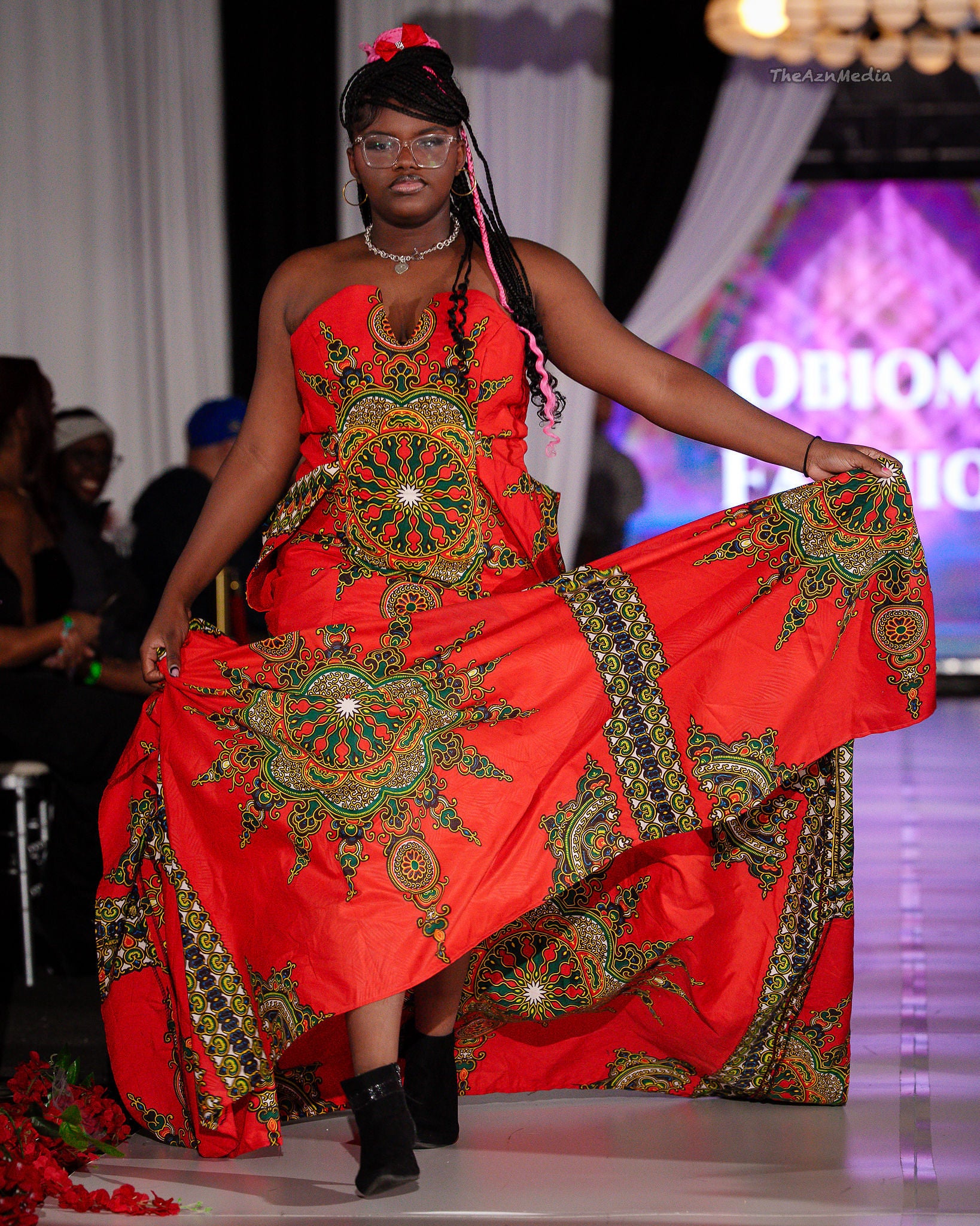 Nnwekorita Ankara Strapless Maxi Dress