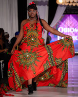 Nnwekorita Ankara Strapless Maxi Dress