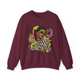 Zebra Waves Women's Graphic Sweatshirt