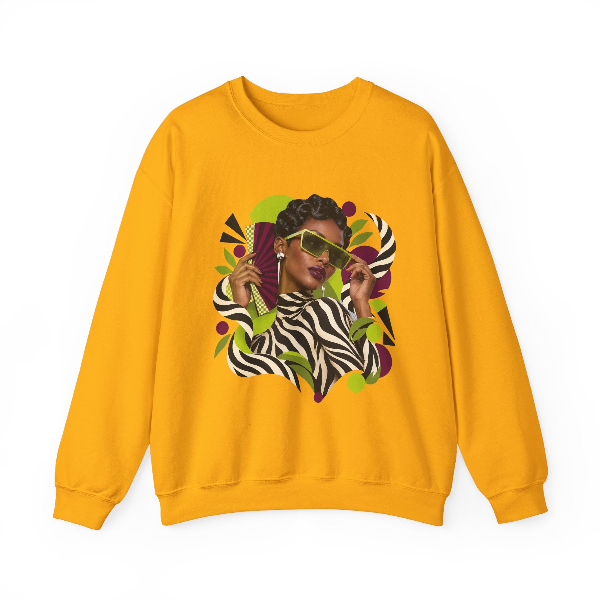 Zebra Waves Women's Graphic Sweatshirt