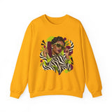 Zebra Waves Women's Graphic Sweatshirt