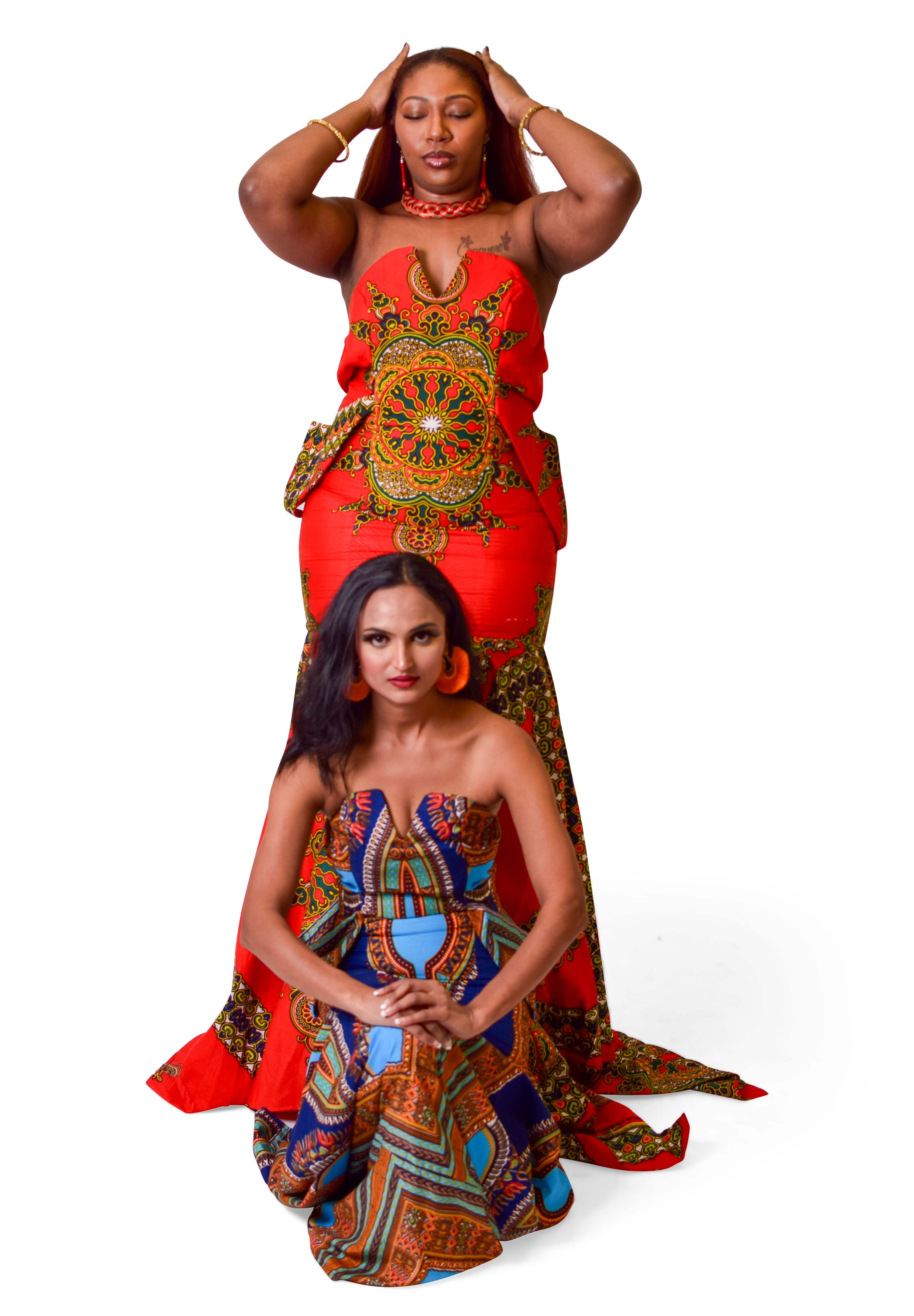 Nnwekorita Ankara Strapless Maxi Dress