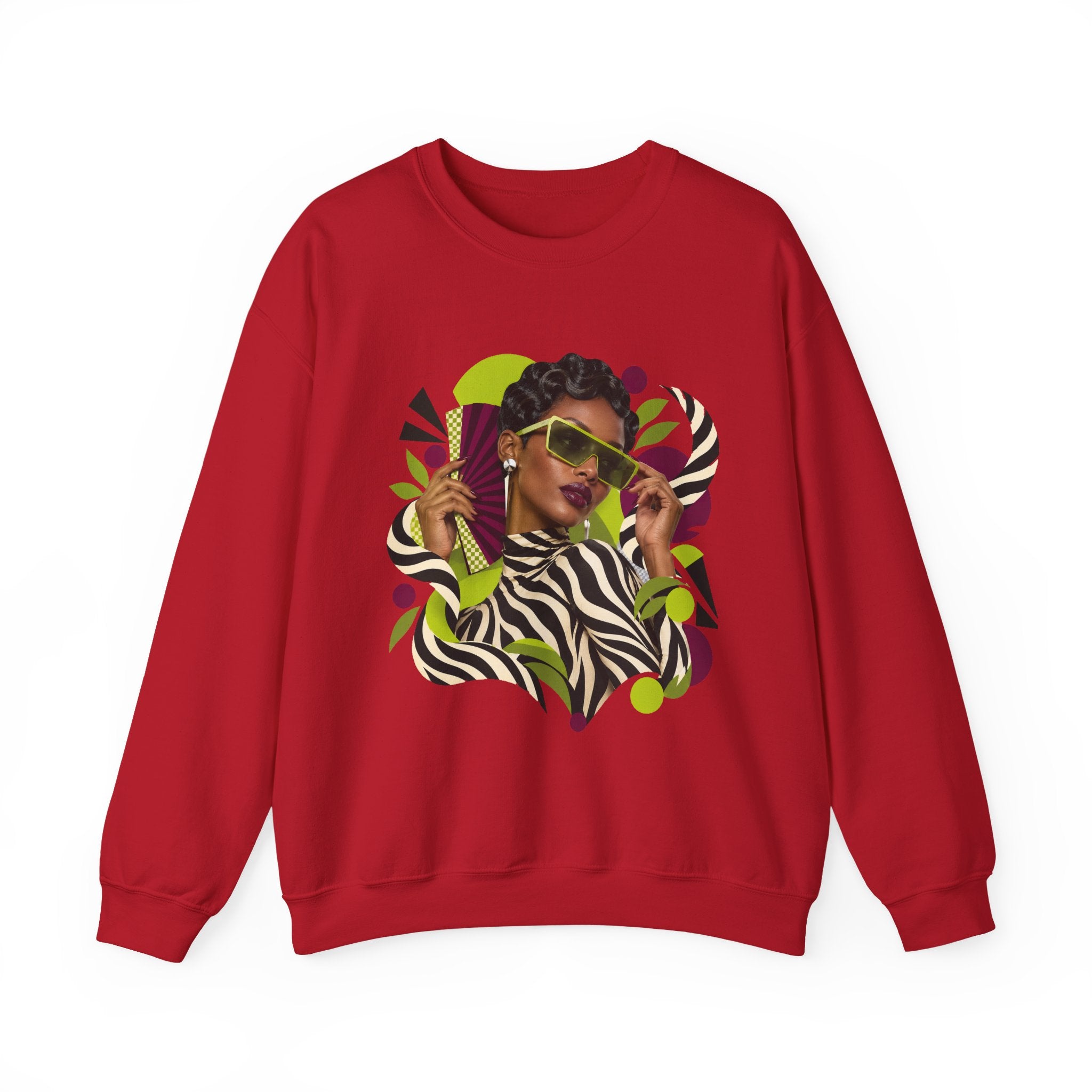 Zebra Waves Women's Graphic Sweatshirt