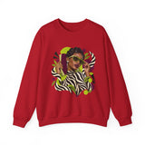 Zebra Waves Women's Graphic Sweatshirt