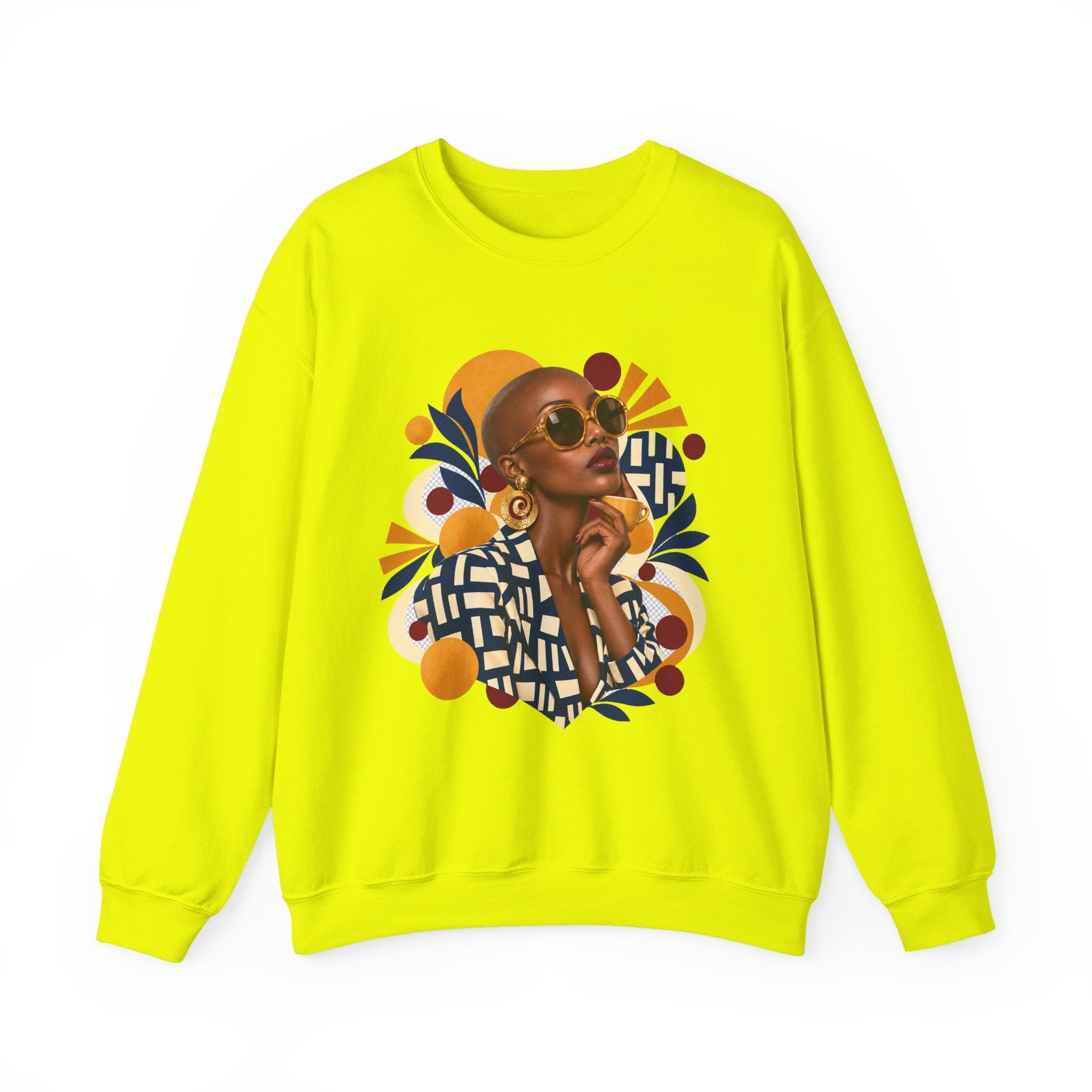 Afro Chic Portrait Crewneck Sweatshirt