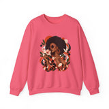 Terracotta Dot Afro Women's Graphic Sweatshirt