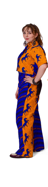Mbelede Shirt & Pants Patchwork Set