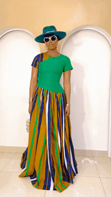 Okaaomee African Maxi Dress