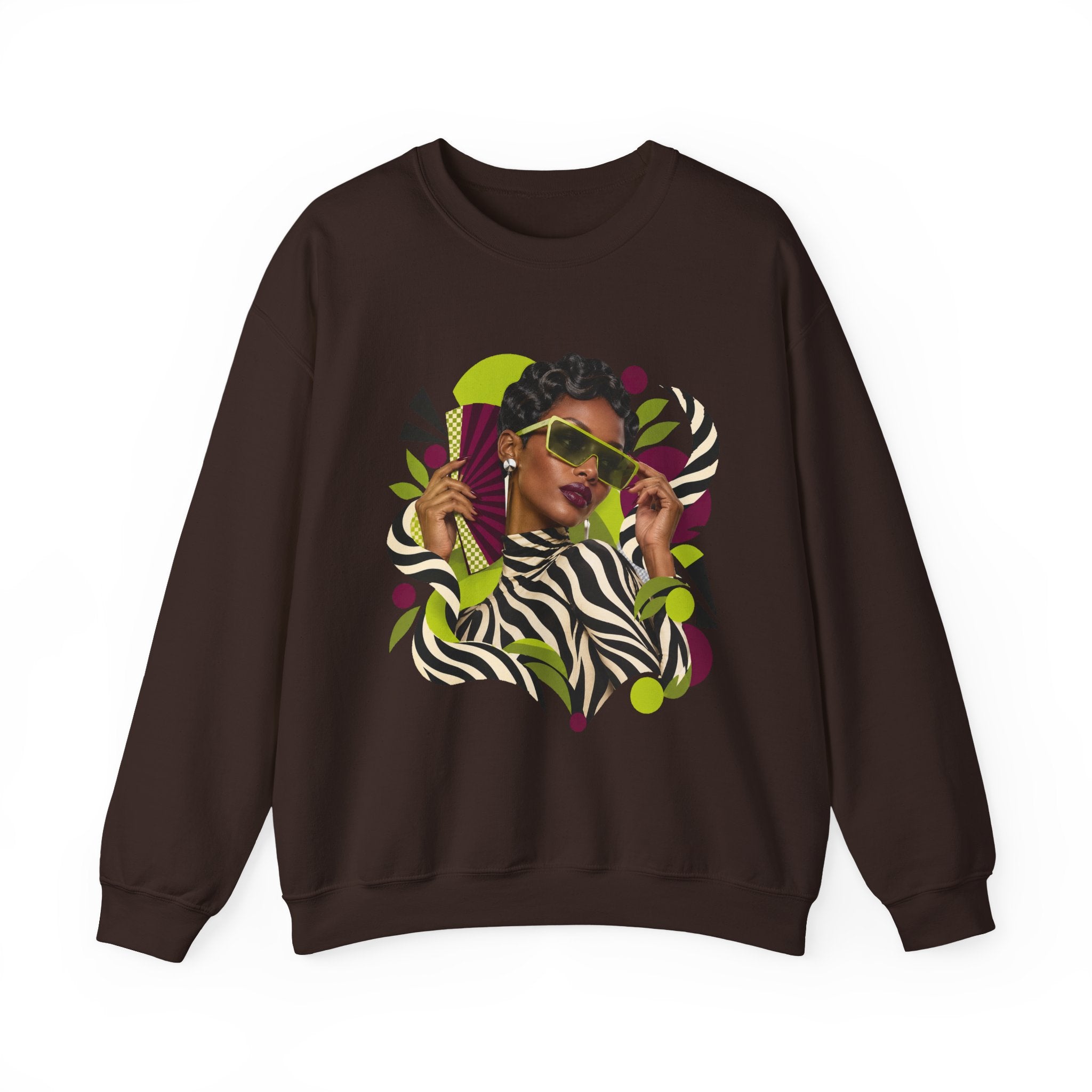 Zebra Waves Women's Graphic Sweatshirt