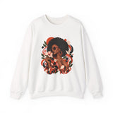 Terracotta Dot Afro Women's Graphic Sweatshirt