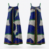 Chimefuna Ankara Luxe Maxi Dress: Cotton-Blend, Flattering Silhouette