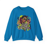 Zebra Waves Women's Graphic Sweatshirt