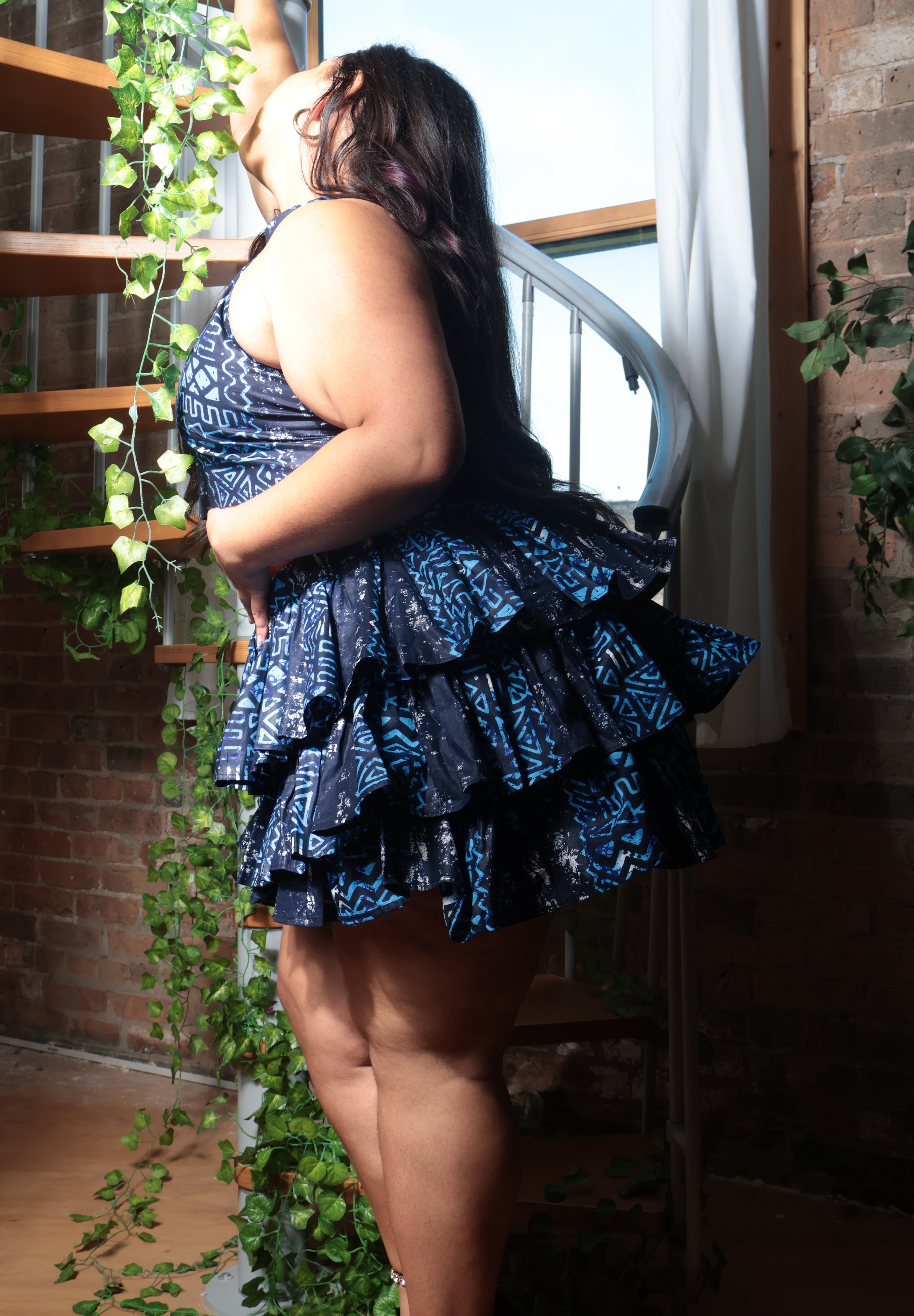 Kobina Crop Top and Triple Layered Skirt - Custom - These Fabrics Are Not Available - Please Pick Fabric