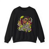 Zebra Waves Women's Graphic Sweatshirt