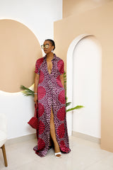 Adanwa Silk Ankara Kaftan