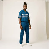 Anioma Men’s Athleisure Set – Knit Zip Polo & Relaxed-Fit Pants