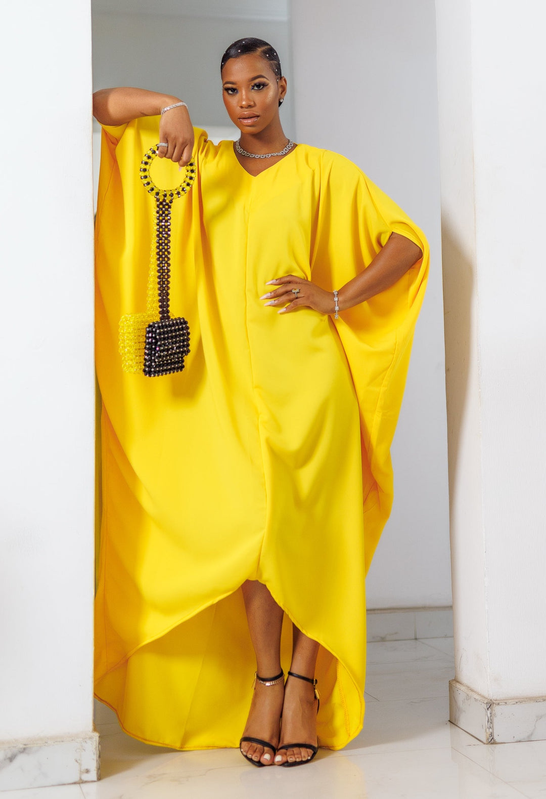Elegant Unlined Kaftan Maxi Dress | Hand-Crafted in Africa | Designed in the U.S. 5XL Elegant Unlined Kaftan Maxi Dress | Hand-Crafted in Africa | Designed in the U.S. 5XL
