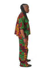 Diokpa Shirt & Pants Patchwork Set