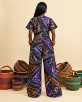 Ewecham Adire Relaxed Jumpsuit - Effortless Luxury