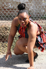 Kobina Crop Top and Triple Layered Skirt - Custom - These Fabrics Are Not Available - Please Pick Fabric