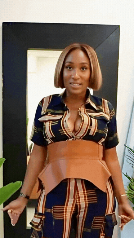 Okara Aso Oke Cargo Crop Top