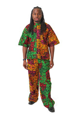 Diokpa Shirt & Pants Patchwork Set
